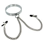 Chrome M Hole Collar with Nipple Clamps - Image 6