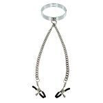 Chrome M Hole Collar with Nipple Clamps - Image 4