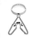 Chrome M Hole Collar with Nipple Clamps - Image 5