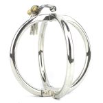 Ellipse Stainless Steel Cross Cuffs - Image 6