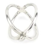 Ellipse Stainless Steel Cross Cuffs - Image 2