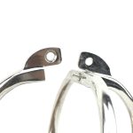 Ellipse Stainless Steel Cross Cuffs - Image 4