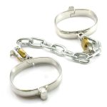 Unisex Luxury Dungeon Irons Cuffs With Chain - Image 6
