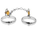 Unisex Luxury Dungeon Irons Cuffs With Chain - Image 7