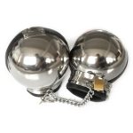 Steel Spherical Bondage Fist Mitts - Image 7