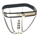 Stainless Steel Chastity Belt With Anal Plug - Image 4