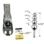 Nutshell Locking Steel Chastity Belt For Male - Image 5