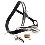 Male Chastity Urethral Tube Cock Cage Belt With Anal Plug - Image 2