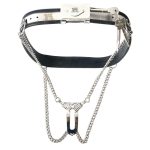 Y Stainless Steel Female Covert Palms Chastity Belt - Image 6