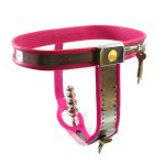 Chastity Belt with One Locking Vaginal Plug - Image 6