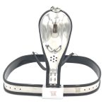 Male Adjustable Stainless Steel Chastity Belt - Image 2