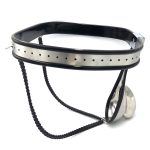 Male Adjustable Stainless Steel Chastity Belt - Image 5