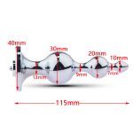 Electric Shock Metal Anal Plug