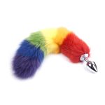 Colorful Fox Tail Steel Butt Plug - Image 7
