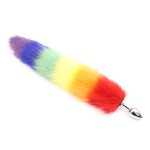 Colorful Fox Tail Steel Butt Plug - Image 9