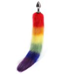 Colorful Fox Tail Steel Butt Plug - Image 5