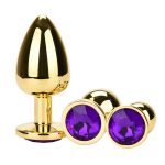 Golden Anal Plug With Diamond - Image 6