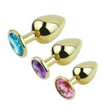 Golden Anal Plug With Diamond - Image 7