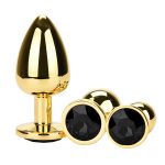 Golden Anal Plug With Diamond - Image 8
