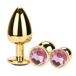 Golden Anal Plug With Diamond - Image 9