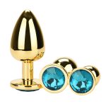 Golden Anal Plug With Diamond - Image 11