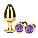 Golden Anal Plug With Diamond - Image 12