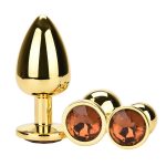 Golden Anal Plug With Diamond - Image 13