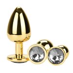 Golden Anal Plug With Diamond - Image 14