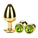 Golden Anal Plug With Diamond - Image 3