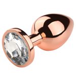 Rose Gold Anal Plug With Diamond - Image 10