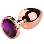 Rose Gold Anal Plug With Diamond - Image 5