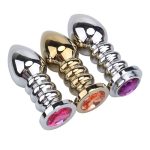 Screw Golden Anal Beads - Image 4