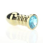 Screw Golden Anal Beads - Image 5