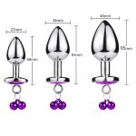 Jeweled Anal Plug with Bell - Image 2