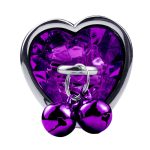 Jeweled Heart Anal Plug with Bell - Image 8