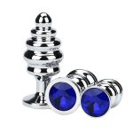 Thread  Metal Plated Jeweled Butt Plug - Image 6