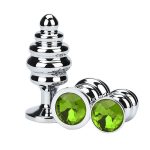Thread  Metal Plated Jeweled Butt Plug - Image 9