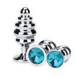 Thread  Metal Plated Jeweled Butt Plug - Image 15