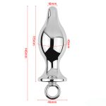Aluminium Metal Solid Anal Plug - Silver - Image 5