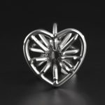 Hollow Stainless Steel Heart Anal Plug - Image 8
