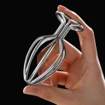 Hollow Stainless Steel Heart Anal Plug - Image 3