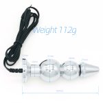 Bipolar Metal Electric Shock Butt Plug- H - Image 4