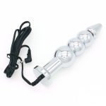 Bipolar Metal Electric Shock Butt Plug- L - Image 3