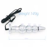 Bipolar Metal Electric Shock Butt Plug- L - Image 4