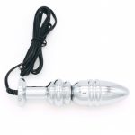 Bipolar Metal Electric Shock Butt Plug- M - Image 2