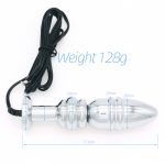 Bipolar Metal Electric Shock Butt Plug- M - Image 4