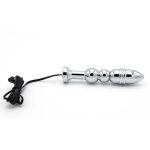 Bipolar Metal Electric Shock Butt Plug- P - Image 5