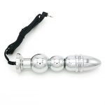 Bipolar Metal Electric Shock Butt Plug- Q - Image 2