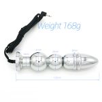 Bipolar Metal Electric Shock Butt Plug- Q - Image 4