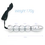 Bipolar Metal Electric Shock Butt Plug- S - Image 3